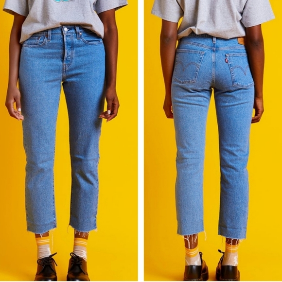 Levi's Wedgie Straight Jeans Jazz Wave - Picture 3 of 6